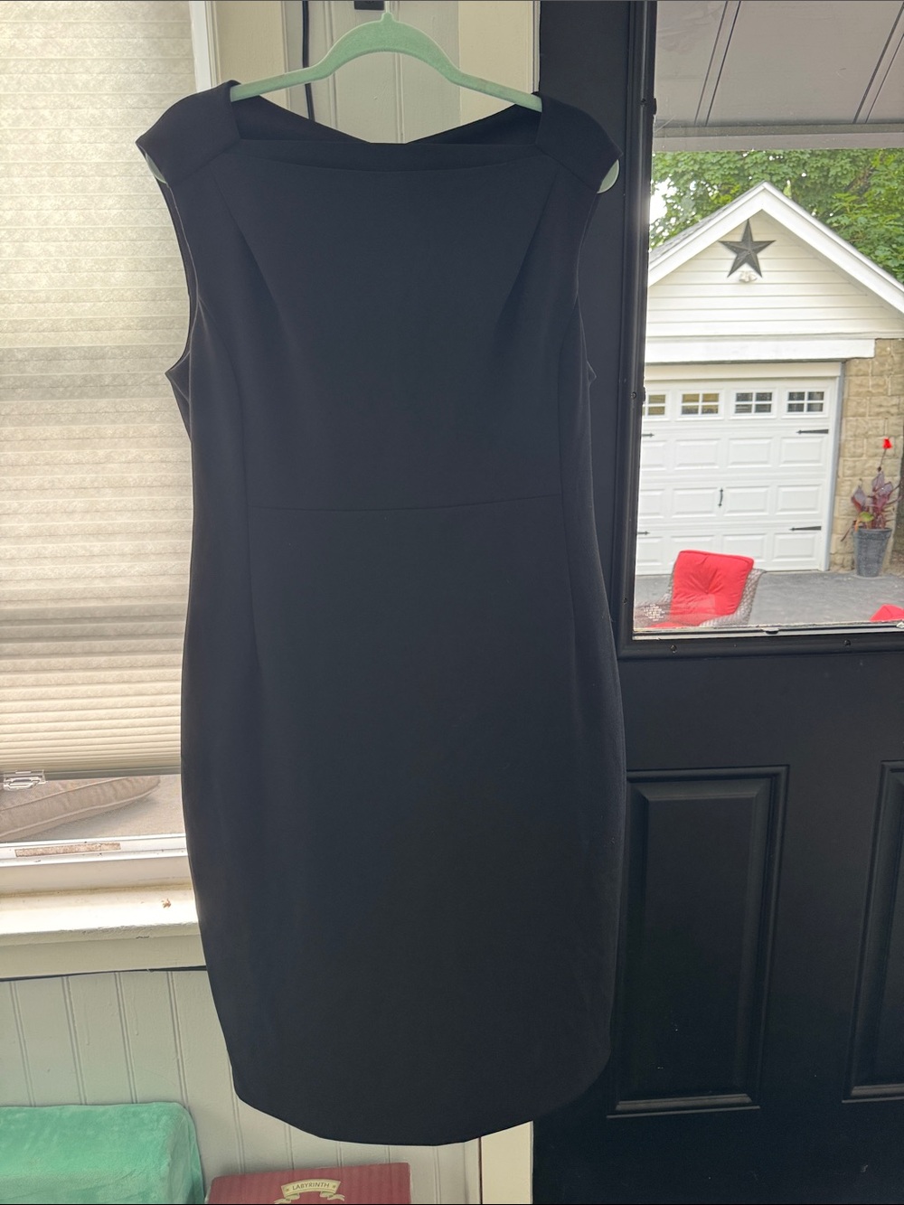 Calvin Klein Black Sleeveless Midi Sheath Dress